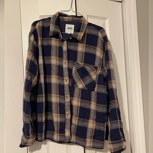 Aerie long sleeve top medium sleepwear light flannel